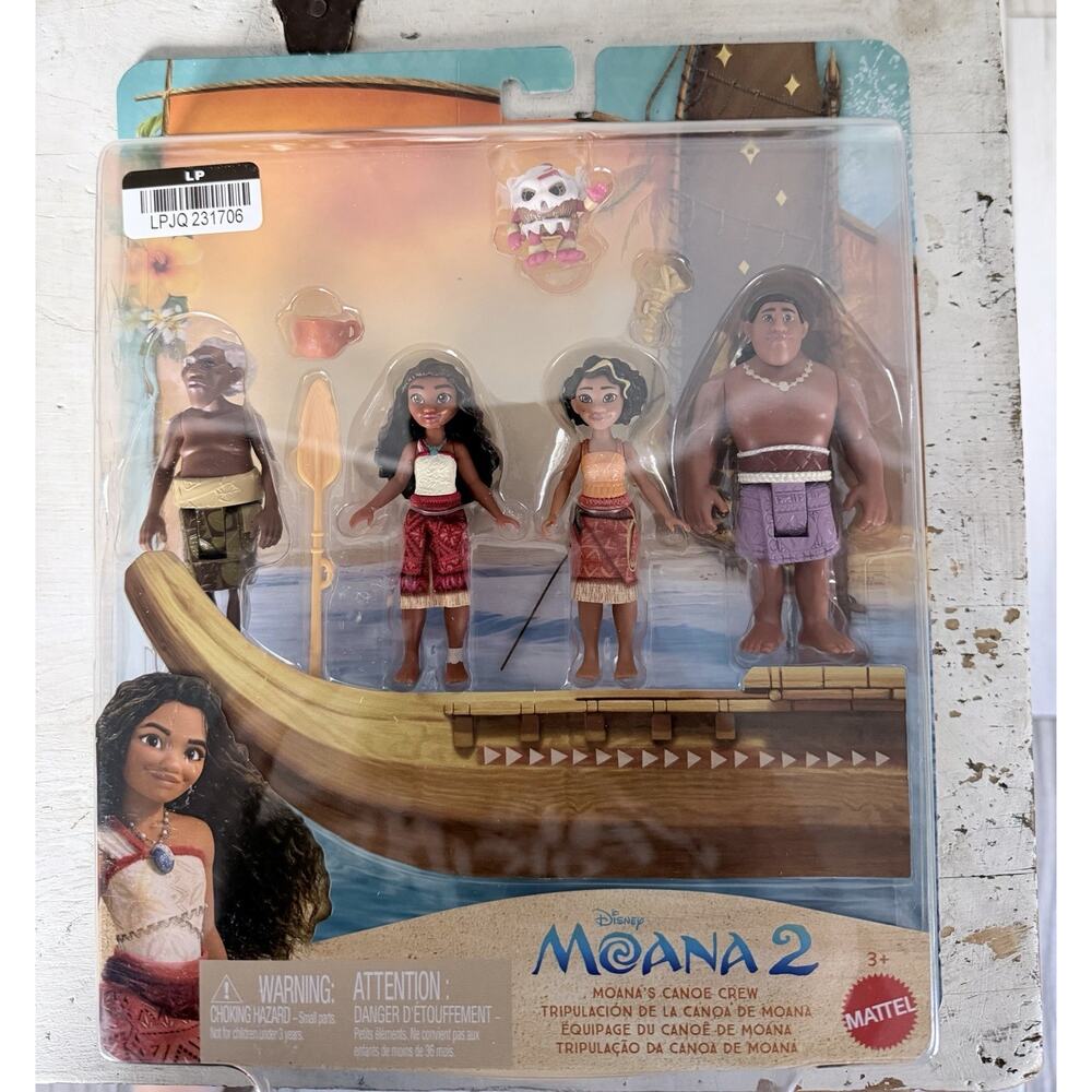 Disneys Moana 2 Canoe Crew Toy Figure New In Package Sealed